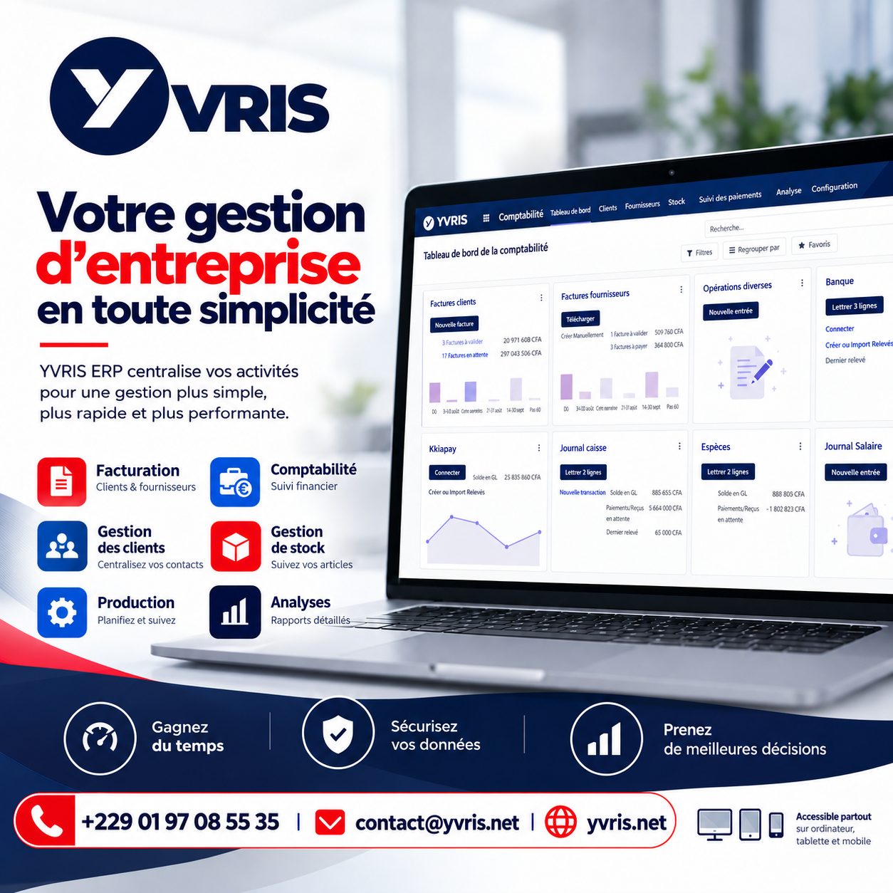 YVRIS : votre gestion d’entreprise en toute simplicité