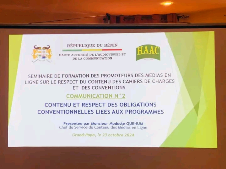 SEMINAIRE DE FORMATION À GRAND-POPO: 𝗟𝗮 𝗛𝗔𝗔𝗖 𝗼𝘂𝘁𝗶𝗹𝗹𝗲 𝗹𝗲𝘀 𝗽𝗿𝗼𝗺𝗼𝘁𝗲𝘂𝗿𝘀 𝗱𝗲𝘀 𝗺é𝗱𝗶𝗮𝘀 𝗲𝗻 𝗹𝗶𝗴𝗻𝗲