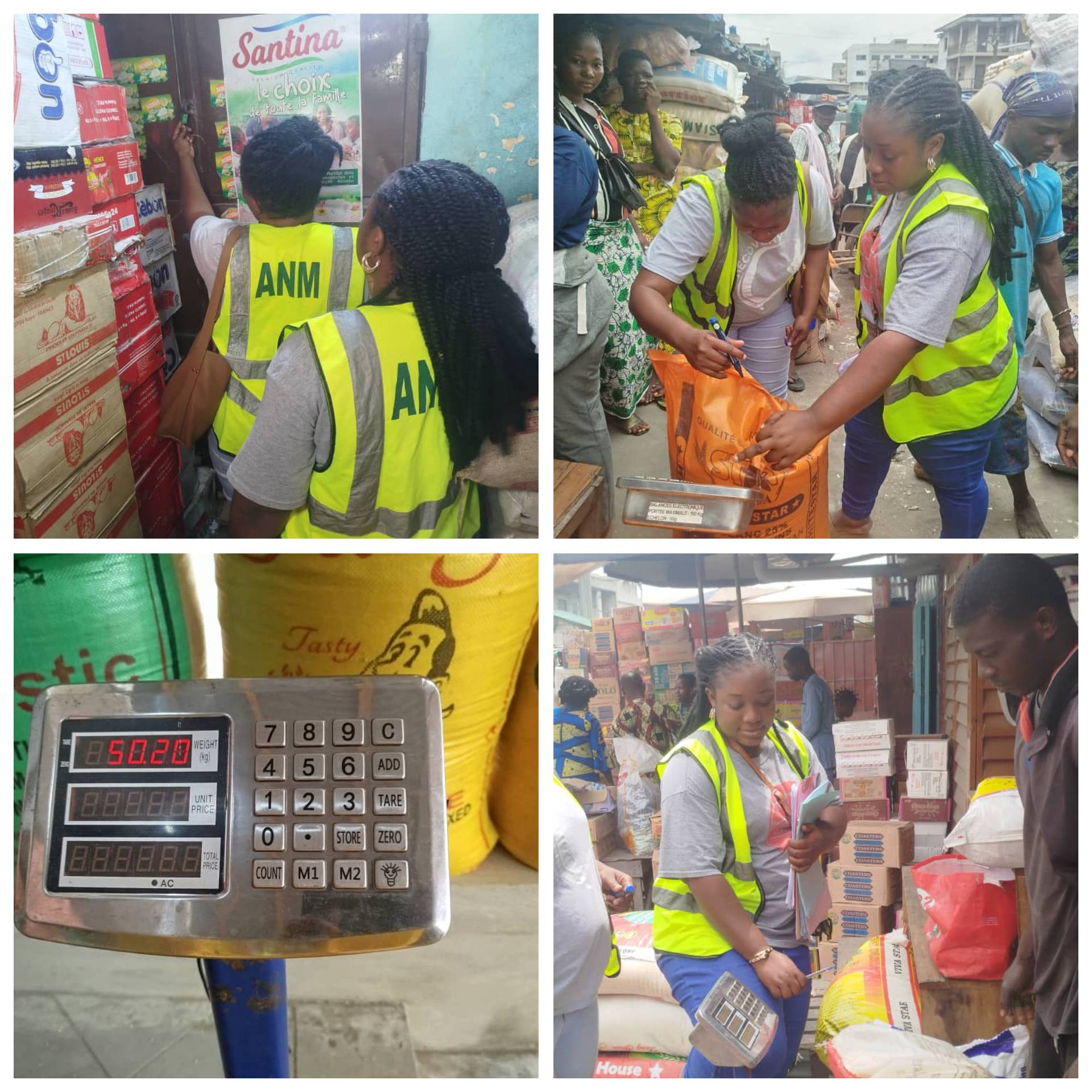 Contrôle inopiné à Dantokpa : l’ANM renforce ses contrôles sur les produits préemballés