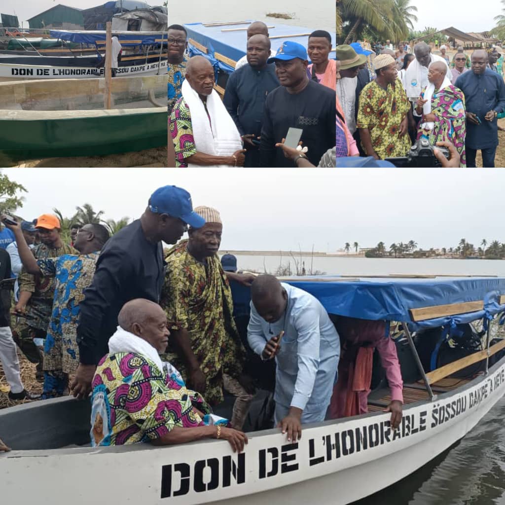 Don d’une barque aux apprenants de Grand-Popo : « Hêvè, ma source » remercie le député Dakpè Sossou