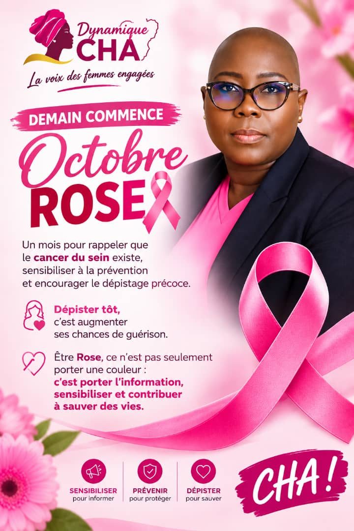 #« Faisons d’Octobre Rose bien plus qu’une couleur portée sur un vêtement », Christhelle Houndonougbo Alioza